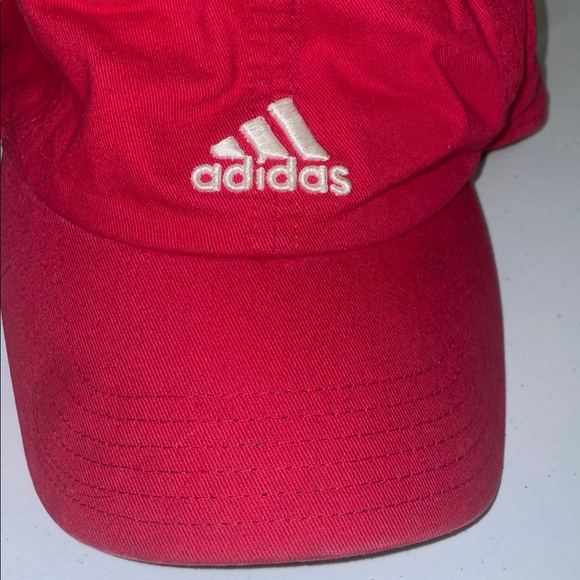 Adidas Classic Red Cap with White Logo - Picture 2 of 6